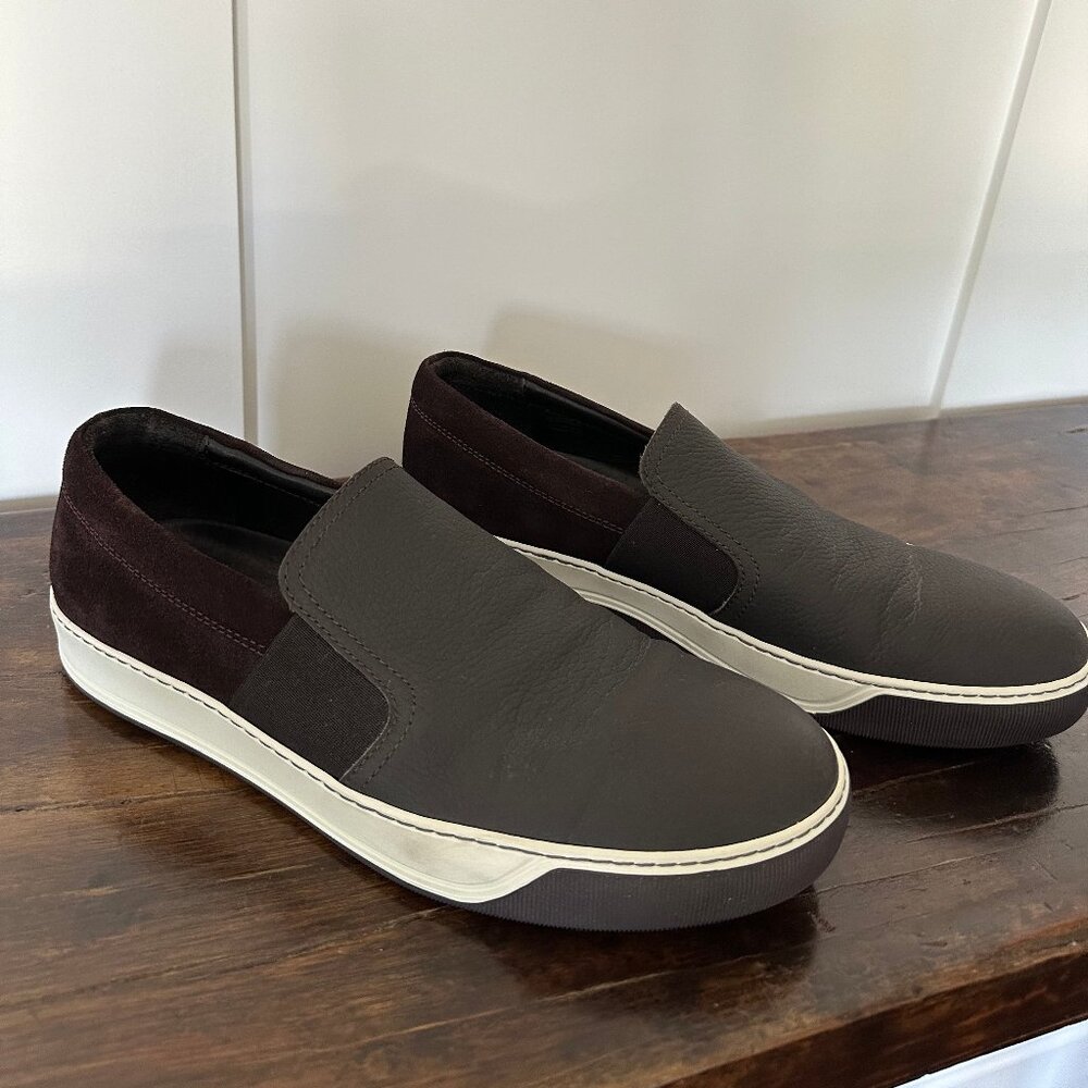 Lanvin, Brown, Men's, Size 10 Slip On Sneakers